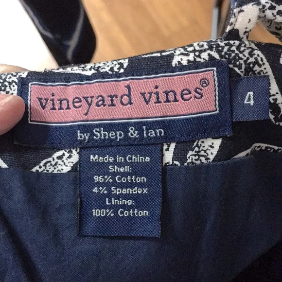 Vineyard Vines Navy and White Mini Dress - Picture 6 of 11